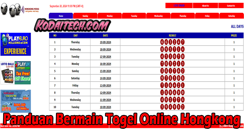 Togel Online Hongkong